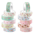 12 Rolls Tea Party Washi Tape, Afternoon Tea Decorative Tape by Unknown