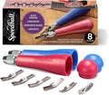 Speedball Linoleum Cutter Kit, 2-Handle Tool Set, Includes 6 Professional by SpeedballArt