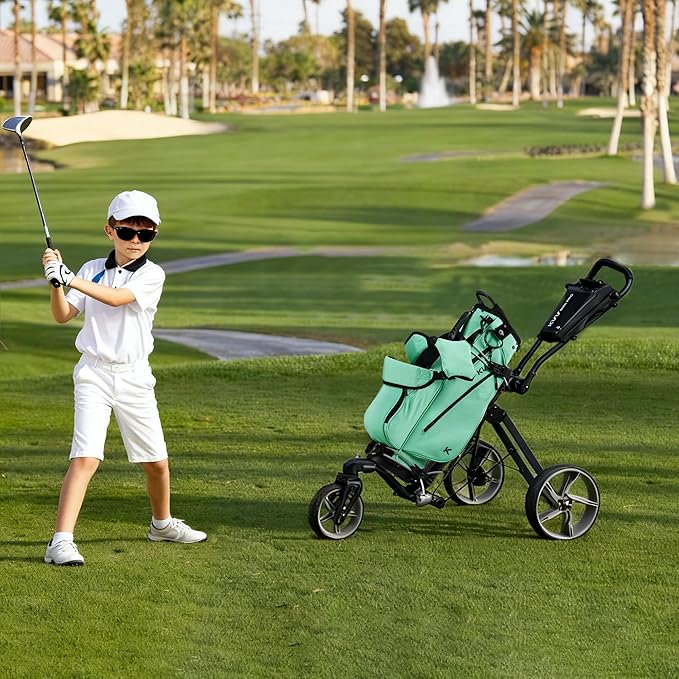 KVV Junior Golf Bag, Lightweight Golf Stand Bag for Young Players for Ages 4-6,6-8,9-12, 12 and Up