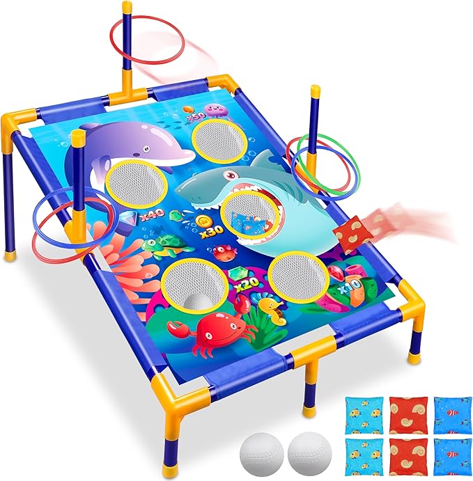 Animal Bean Bag Toss Game Toy Outdoor Toss Game, Family Party Party Supplies by Toyk