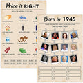 80th Birthday Party Games, Born in 1945 Games Bundle, Birthday Party Supplies by QUPT