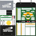 Magnetic Baseball Lineup Board for Coaches, Baseball Coaching Accessories Clipboard with Magnetic Player Markers, Portable Baseball & Softball Lineup Board for Dugout, Reusable Baseball Clipboard