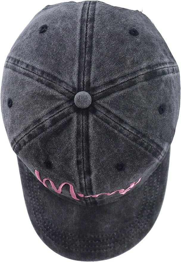 Gigi Mimi Hats for Women, Adjustable Cotton Embroidered Grandma Baseball Cap