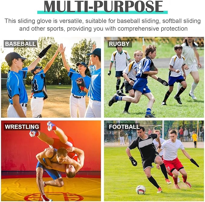 Geyoga Christian Sliding Mitt Cross Baseball Softball Religious Glove Sliding Mitt Baseball Guard Accessories and Protective Gear Left/Right Hands - Hand and Wrist Protection