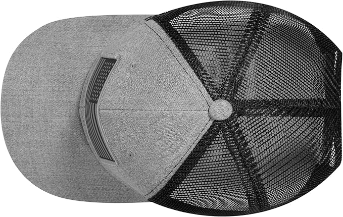 American Flag Trucker Hat, Patriotic Baseball Cap for Men & Women, Breathable Mesh Adjustable Snapback, USA Flag Patch