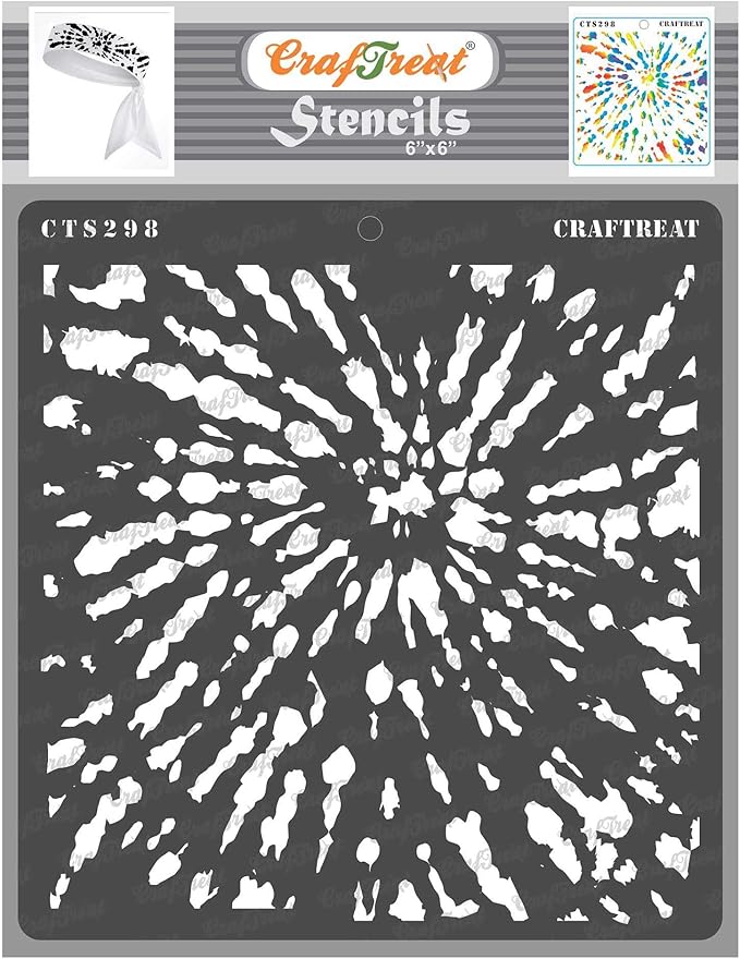 CrafTreat Reusable Tie Dye Stencils by CrafTreat