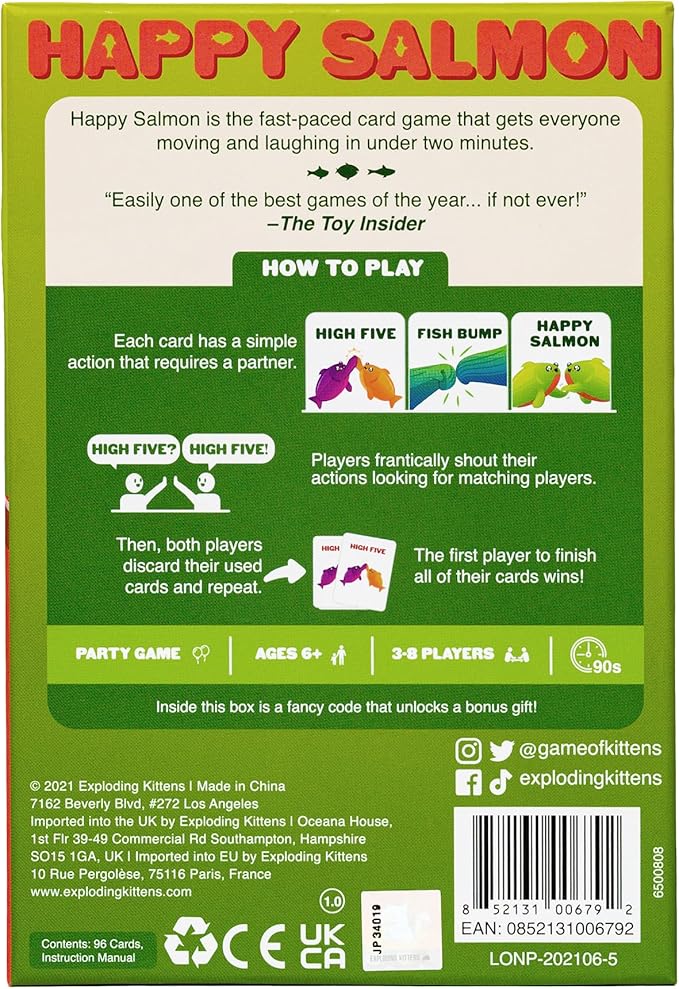 Exploding Kittens Happy Salmon 3-8 Players - Image 7