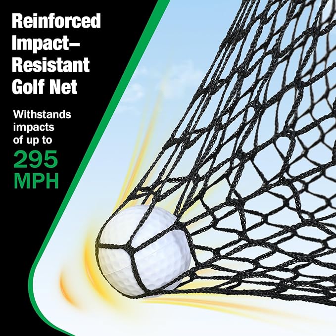 MoKo Golf Net, 10 x 7ft Golf Practice Net with Targets, Portable Hitting Nets for Backyard Garage Indoor, Improve Swing Putting Pitching, Gift for Men & Golfer
