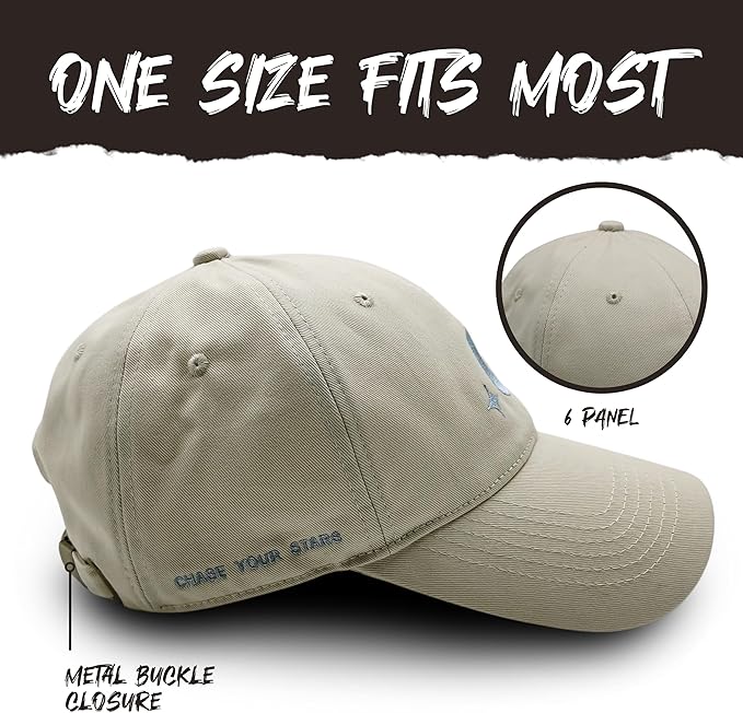 Atticus Poetry Hat, Embroidered Brushed Cotton Women’s Baseball Hat Unisex Fit, Adjustable One Size