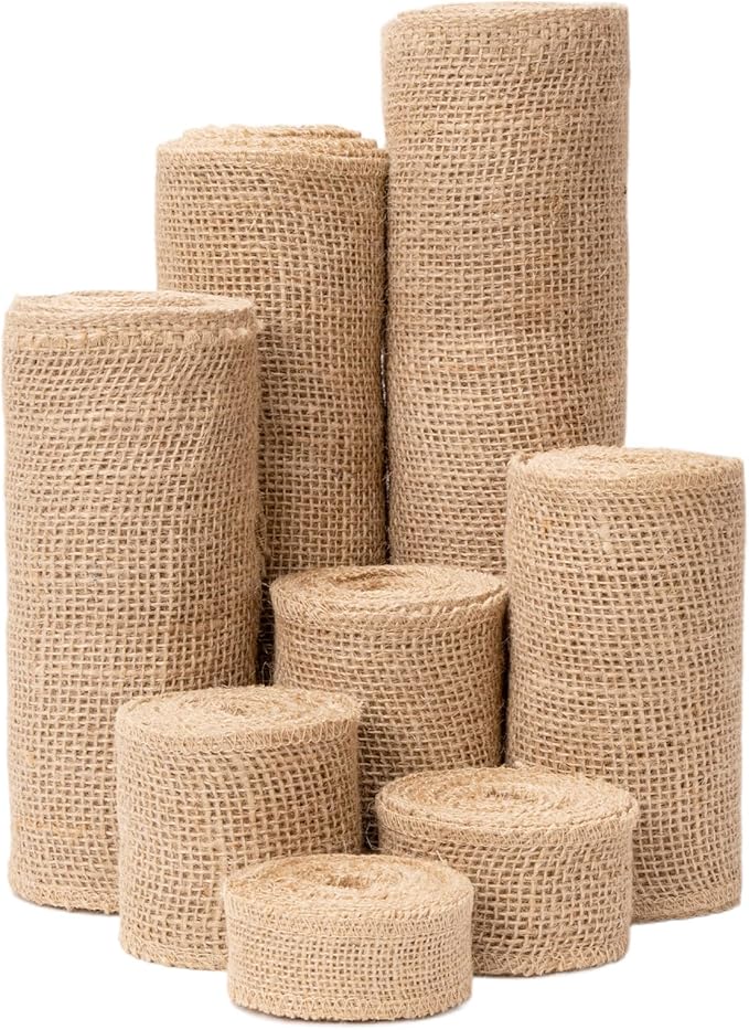 10 Inch Natural Burlap Fabric Roll - Image 7