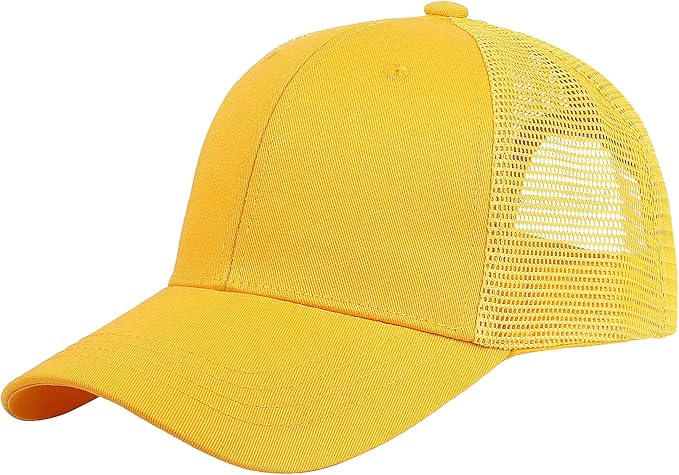 Falari Trucker Hat Baseball Cap Structured Plain Design 6 Panel, Adjustable Size
