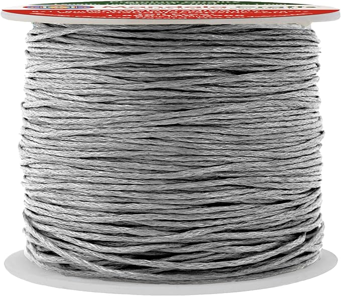 Mandala Crafts 1mm 109 Yards Gray Cotton Waxed Cord by MandalaCrafts
