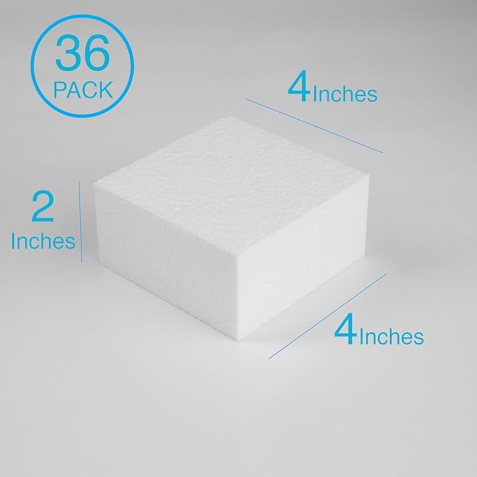 Silverlake 4x4x2 Craft Foam for Styrofoam Block Projects - Image 3