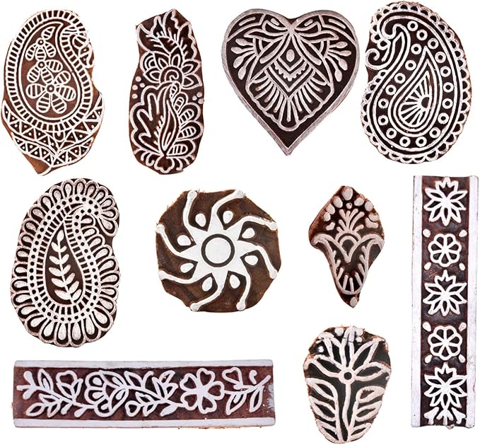 Wooden Printing Stamps Assorted Design - Image 3