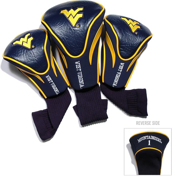 Team Golf NCAA Florida Gators Contour Golf Club Headcovers (3 Count) Numbered 1, 3, & X, Fits Oversized Drivers, Utility, Rescue & Fairway Clubs, Velour Lined for Extra Club Protection