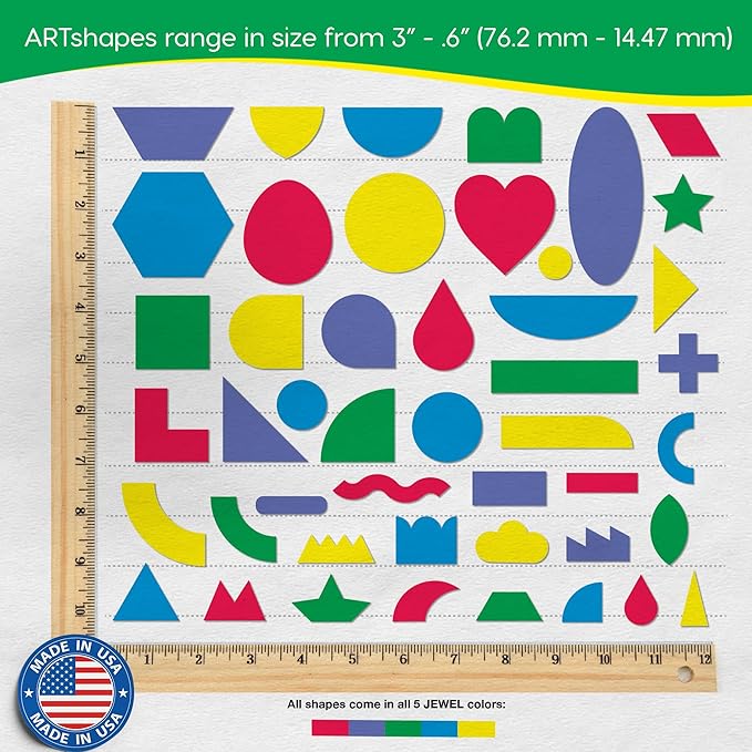 ARTshapes 840 pc Creative Paper Shapes Pack - Image 3