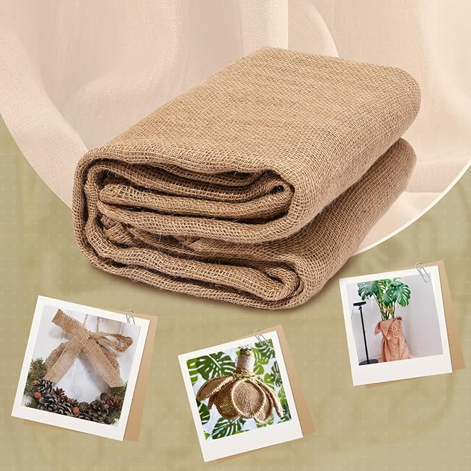 40" x40 Feet Premium Natural Burlap Fabric Roll – Multipurpose - Image 4