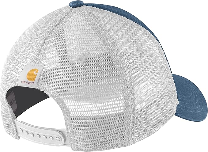 Carhartt Men's Canvas Mesh-Back Logo Graphic Cap