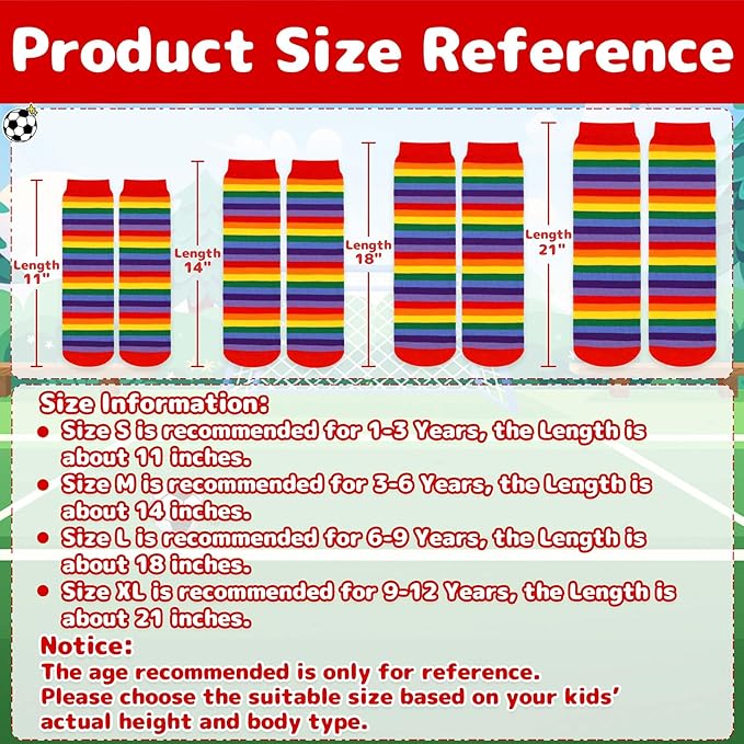 Olreco 1 Pack Toddler Kids Youth Soccer Socks Girls Boys Baseball Socks Youth Knee High Softball Football Accessories Cotton