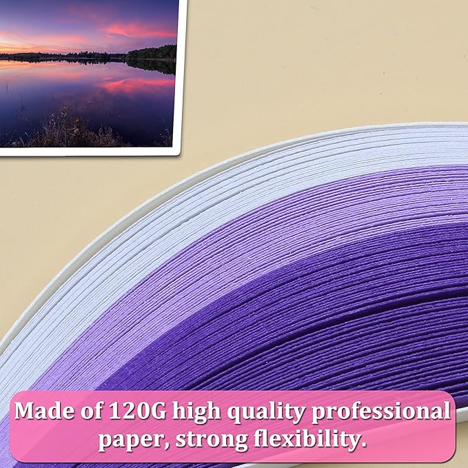 Zorfeter 9 Sets Multi-Color Quilling Paper Strips Kits 900 Strips 42 Colors - Image 5