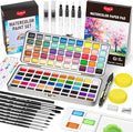 Watercolor Paint Set 100 Colors Including Metallic, Watercolor Kit by Smallbudi
