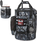 Baseball Bucket Bag 6 Gallon Bucket Cover Organizer w/Padded Seat tactical Softball Coaches Bag for Balls, Bat, Gloves, Scoreboards