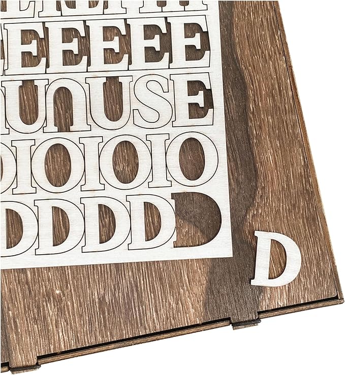 706 Pieces 1 Inch Wood Alphabet Letters Wooden Numbers Mini Capital & Lowercse - Image 6