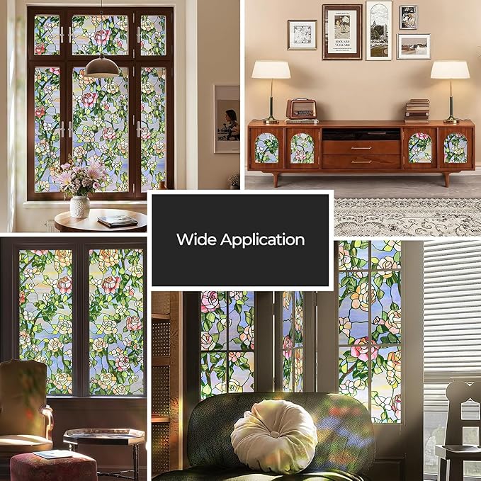 3D Stained Glass Window Film, Decorative Window Privacy Film - Image 7