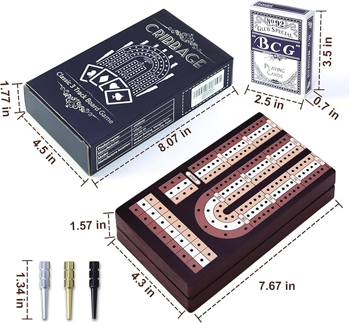 Cribbage Board Game Set - Image 2