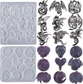 2 Pack Dragon Keychain Resin Mold by ESEENSSiliconeMolds