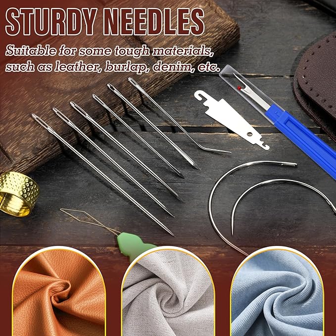 Upholstery Repair Kit, 0.55mm 98 Yard Waxed Thread - Image 4