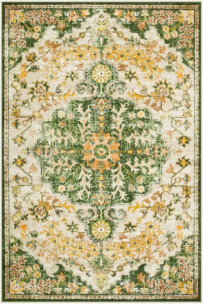 Lahome Bohemian Floral Medallion Area Rug - Image 9