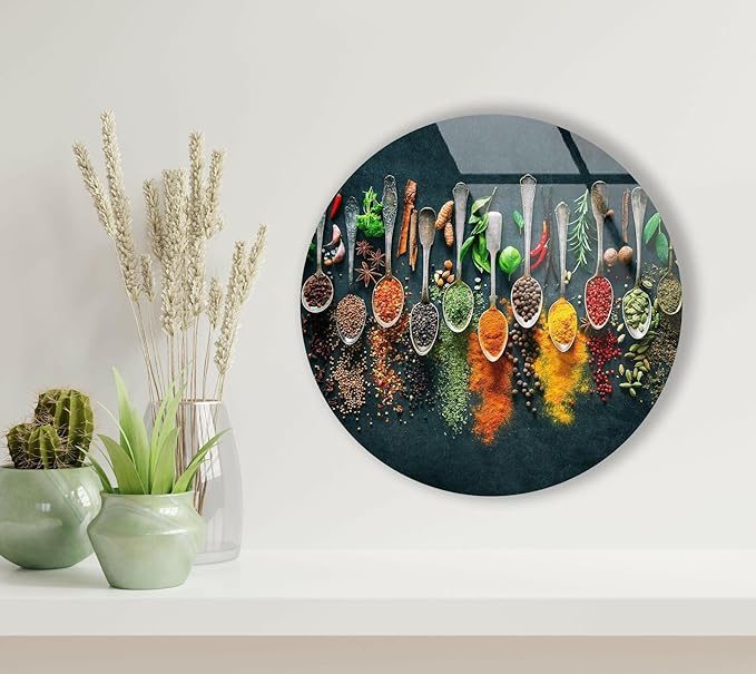 My Photostation.com 20Wx14H'' Spoon Spices Glass Wall ArtTempered Glass - Image 4