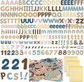 221 Pcs Bulletin Board Letters Round Alphabet Number Punctuation Symbol Combo by Humyoun