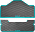 Xtreme MATS Evolution D5 Golf Cart Floor Mat Set - Rubber Double Diamond Design - Fits DMAX, D5, 2+2, 4F, 6F, Including Evolution Maverick and Ranger Trims