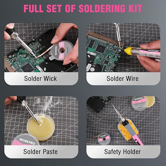 WORKPRO Soldering Iron Kit, 90W Soldering Gun - Image 5