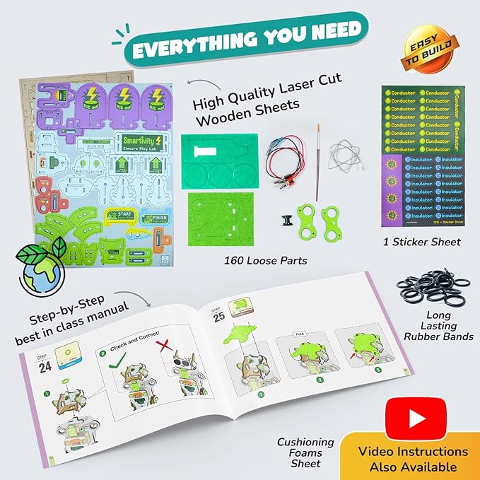 Smartivity Electro Play Lab for Kids Ages 8, 14 Years Old I Electricity Kit - Image 7