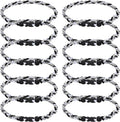 12Pack Baseball Necklaces for Boys, 18inches Braided Rope Tornado Titanium Sports Necklaces, Ideal for Baseball Team Gifts, Party Favors, Baseball Accessories Drip，Multi-Color