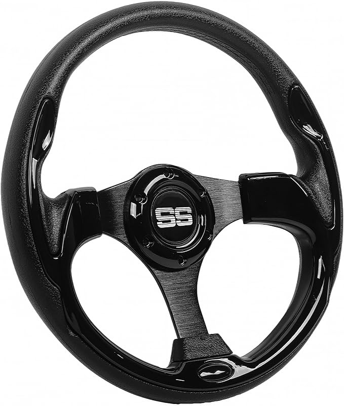 Golf Cart Steering Wheel 12.5 inch Universal for Club Car DS Precedent Tempo EZGO RXV TXT Yamaha