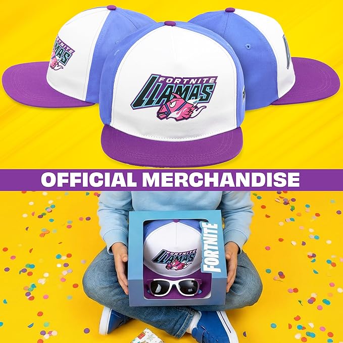 Spongebob | Minecraft | Fortnite | Super Mario | Kids Baseball Cap & Sunglasses with UV Protection, Gifts for Boys