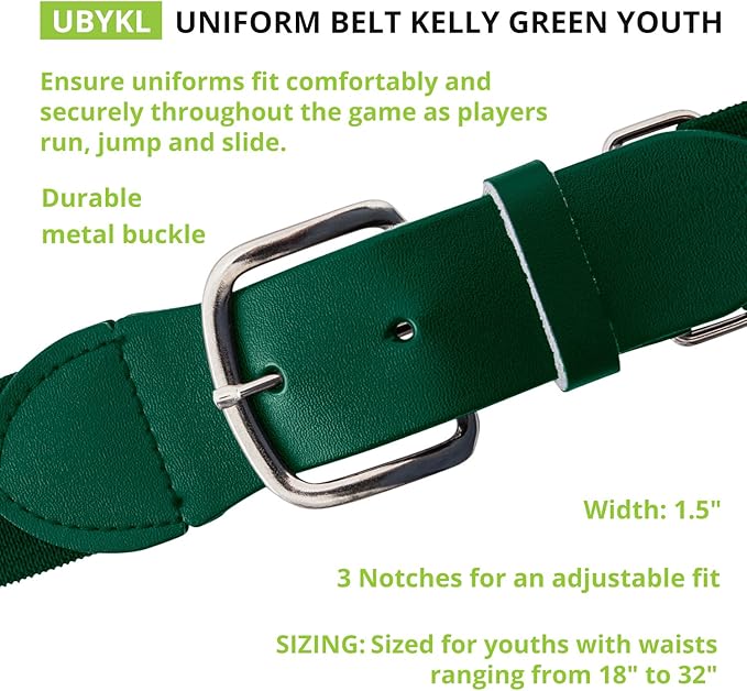 Champion Sports Baseball & Softball Belt – Stretch Fit Uniform Belt for Youth & Adult Players, Multiple Colors