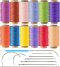 12 Multicolor Round Waxed Thread, 0.45mm Thin and Stiff Wax Strings, 110 by Wearecommittedtohelpingpeoplecreatebeautifuluniqueandpersonalizedhandcraftedcreations