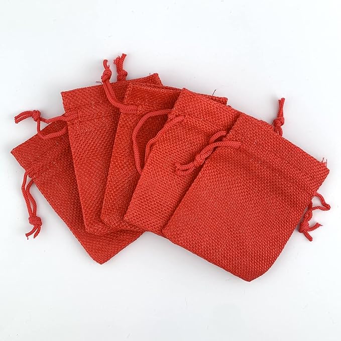 Palmhomee Pack Of 25 Burlap Gift Bags - Image 2