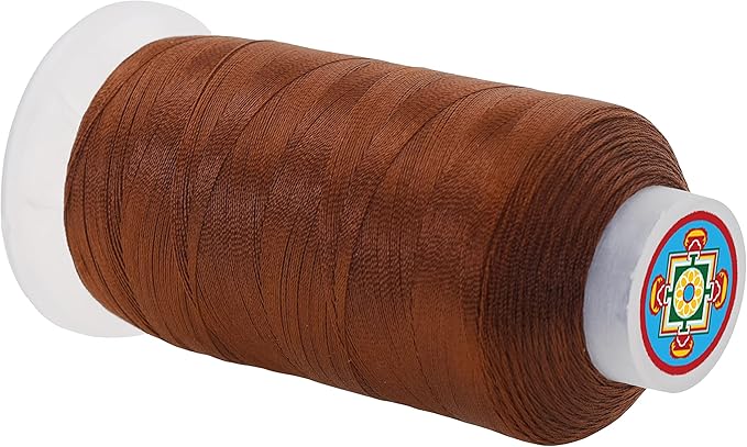 Mandala Crafts Brown Heavy Duty Thread -1500 Yds Tex 70 Thread - Image 2