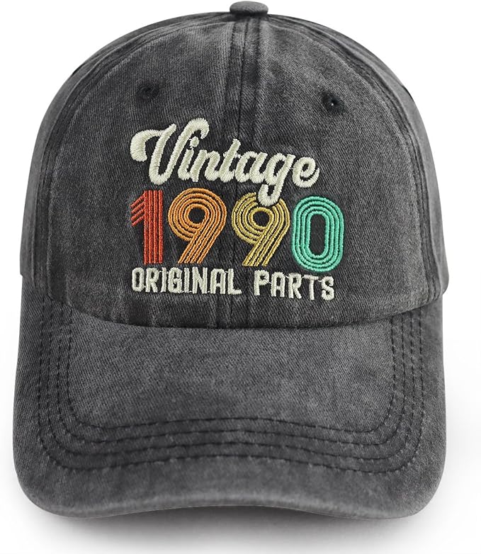 90th 80th 70th 60th 50th 40th 30th Birthday Gifts for Women Men, Vintage 1936 1946 1956 1966 1976 1986 1996 Hat