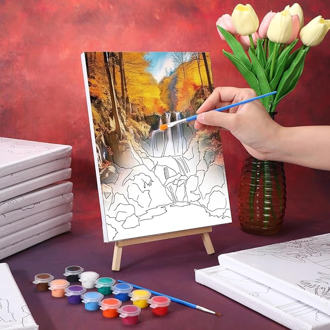 Zhanmai 12 Pack Pre Drawn Canvas - Image 7