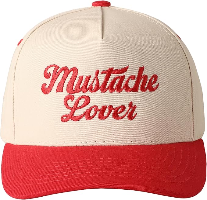 MIRMARU Two-Tone Vintage Canvas Trucker Hats for Men & Women, Adjustable Size Baseball Caps with Trendy Embroidered Design