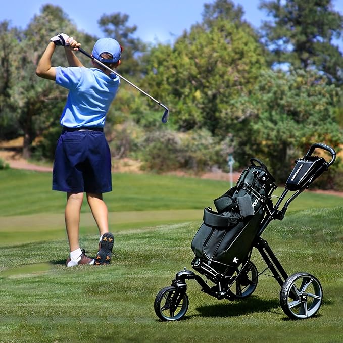 KVV Junior Golf Bag, Lightweight Golf Stand Bag for Young Players for Ages 4-6,6-8,9-12, 12 and Up
