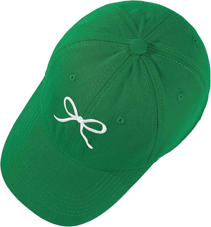 Zando Bow Baseball Cap for Women Men Girls Dad Trendy Adjustable Trucker Hat Cute Y2k Travel Golf Sports Sun Hats Accessories