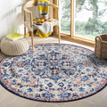 Lahome Round Rug 4ft, Washable Bathroom Rug Non Slip Entryway Circle Mat by Lahome